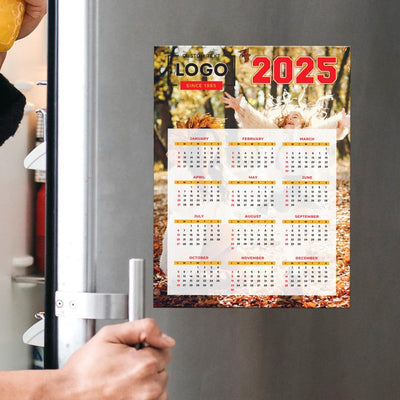 Personalized Magnet Calendars 2025, 12 Month 2025 Calendar Magnet, Custom Photo Calendar Refrigerator Magnet, Calendars Magnet, 6" x 4.5"