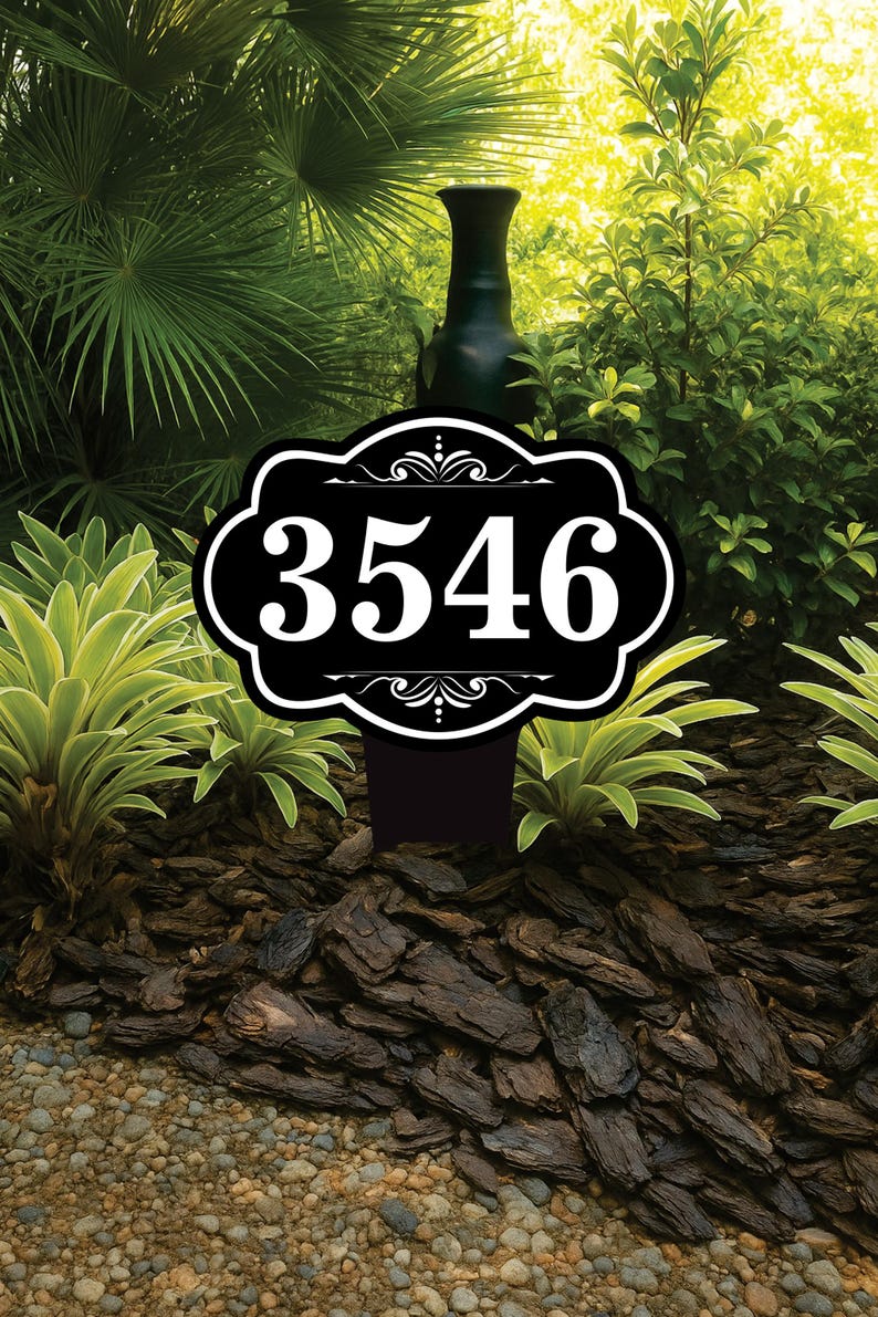 Personalized Address Plaque Yard Sign 10” x 14” - Rust-free Aluminum Address Sign