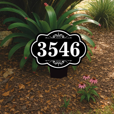 Personalized Address Plaque Yard Sign 10” x 14” - Rust-free Aluminum Address Sign