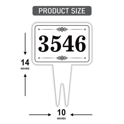 Personalized Address Plaque Yard Sign 10” x 14” - Rust-free Aluminum Address Sign