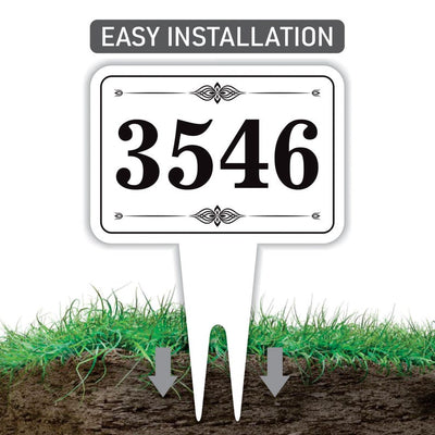 Personalized Address Plaque Yard Sign 10” x 14” - Rust-free Aluminum Address Sign