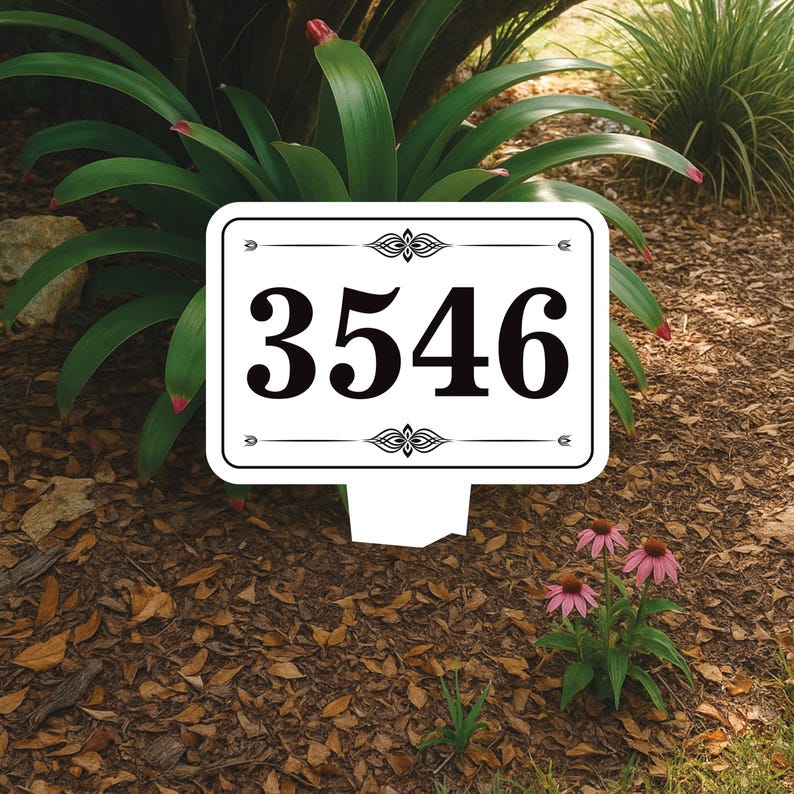 Personalized Address Plaque Yard Sign 10” x 14” - Rust-free Aluminum Address Sign