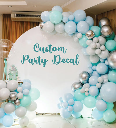 Custom Bridal Shower Backdrop Decal, Personalized Name Sticker for Balloon Arch