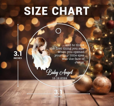 Ultrasound Ornament Personalized, Custom Ultrasound Photo Acrylic Ornament, Pregnancy Announcement Gift, Sonogram Baby Announcement Ornament