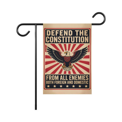 Defend the Constitution Garden Flag, 12x18 Inch Double Sided, Resist Hate Flag, Anti-Trump Flag, Resist Racism Flag, Resist Fascism Flag