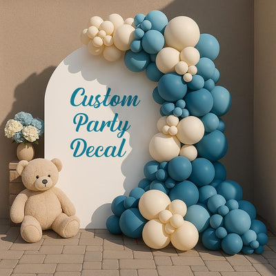 Custom Bridal Shower Backdrop Decal, Personalized Name Sticker for Balloon Arch