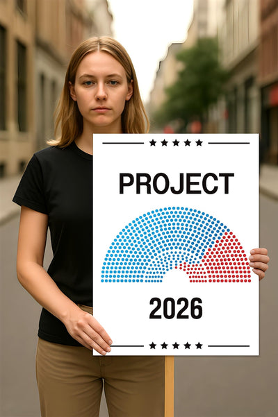 Project 2026 Protest Sign, Anti-Trump, No Kings In America, Political Activist Poster, Rally Sign, Resist Fascism Protest Poster