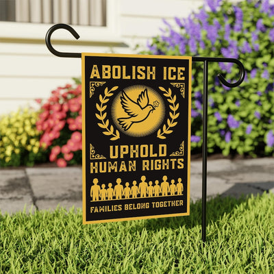 Abolish ICE Garden Flag, Double Sided, Keep the Immigrants, Deport the Racists Flag, Anti-Trump, Resist Racism Flag, Resist Fascism Flag