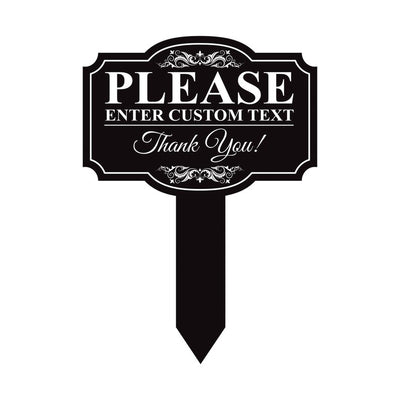 Personalized Aluminum Yard Sign with Stake, Custom Outdoor Lawn Sign, Rust-Free 10x14 Metal Garden Plaque, Durable Weatherproof Marker