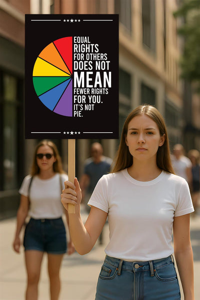 Equal Rights, No Kings In America Protest Sign, Anti-Trump Resistance, Political Activist Poster, Rally Sign, Resist Fascism Protest Poster