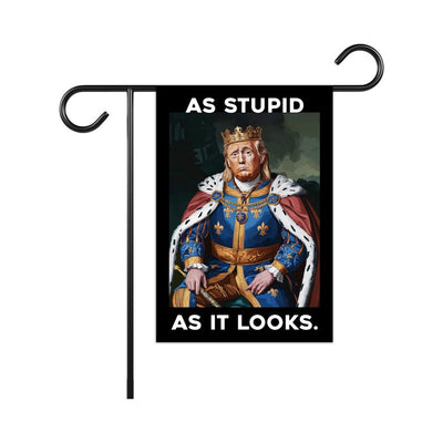 As Stupid As It Looks Garden Flag, 12x18 Inch Double Sided, Resist Hate Flag, Anti-Trump Flag, Resist Racism Flag, Resist Fascism Flag