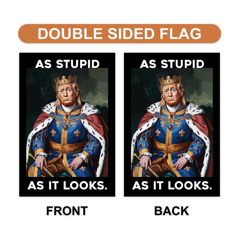 As Stupid As It Looks Garden Flag, 12x18 Inch Double Sided, Resist Hate Flag, Anti-Trump Flag, Resist Racism Flag, Resist Fascism Flag