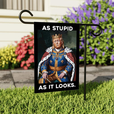 As Stupid As It Looks Garden Flag, 12x18 Inch Double Sided, Resist Hate Flag, Anti-Trump Flag, Resist Racism Flag, Resist Fascism Flag