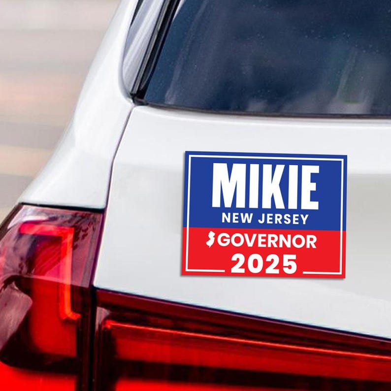 Mikie Sherrill For New Jersey Governor 2025 Car Magnet - Vote Mikie Sherrill Vehicle Magnet, Governor Elections 2025 Magnet - 6" x 4.5"