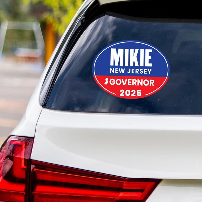 Mikie Sherrill For New Jersey Governor 2025 Vinyl Sticker, Vote Mikie Sherrill Decal, Governor Elections 2025 Bumper Sticker, 6" x 4.5"