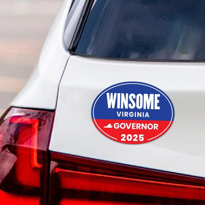 Winsome Earle-Sears For Virginia Governor 2025 Car Magnet - Vote Winsome Earle-Sears Vehicle Magnet, Governor Elections Magnet - 6" x 4.5"