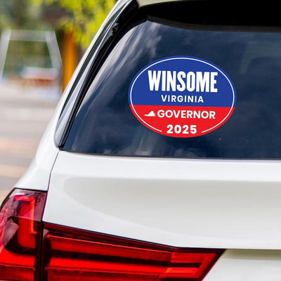 Winsome Earle-Sears For Virginia Governor 2025 Vinyl Sticker, Vote Winsome Earle-Sears Decal, Governor Elections Bumper Sticker, 6" x 4.5"