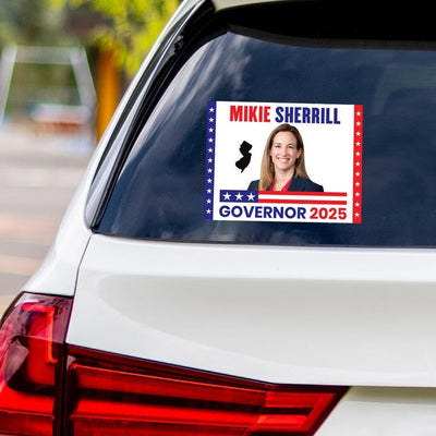 Mikie Sherrill For New Jersey Governor 2025 Vinyl Sticker, Vote Mikie Sherrill Decal, Governor Elections 2025 Bumper Sticker, 6" x 4.5"