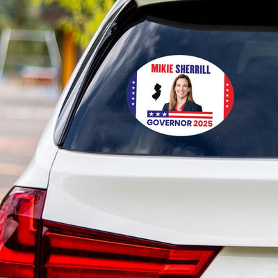 Mikie Sherrill For New Jersey Governor 2025 Vinyl Sticker, Vote Mikie Sherrill Decal, Governor Elections 2025 Bumper Sticker, 6" x 4.5"