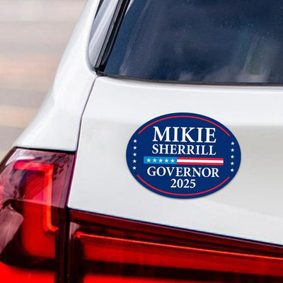 Mikie Sherrill For New Jersey Governor 2025 Car Magnet - Vote Mikie Sherrill Vehicle Magnet, Governor Elections 2025 Magnet - 6" x 4.5"