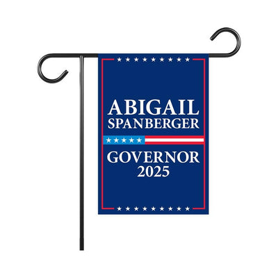 Abigail Spanberger For Virginia Governor 2025 Garden Flag, Double Sided, 2025 Governor Flag, Elections Flag, Race Red White & Blue Flag