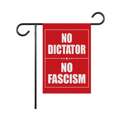 No Dictator, No Fascism Garden Flag, Double Sided, Resist Hate Flag, Anti-Trump, Funny Anti-Trump Anti-Elon Flag, Political Flag