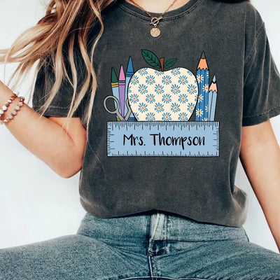Custom Teacher Short Sleeve T-Shirt