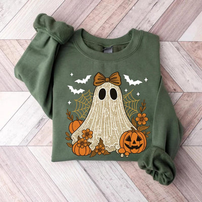 Boo In Boojee SweatShirt, Cute Lace Ghost SweatShirt