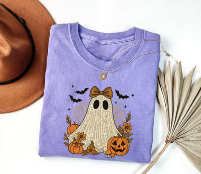 Boo In Boojee Shirt, Cute Lace Ghost Shirt, Halloween Boo Bow Tee
