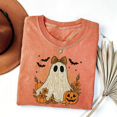 Boo In Boojee Shirt, Cute Lace Ghost Shirt, Halloween Boo Bow Tee