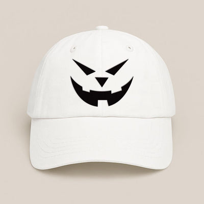 Jack-o-lantern Pumpkin Embroidered Hat, Spooky Season Baseball Cap, Halloween Costume Hat, Vintage Dad Cap, Cute Halloween Gift