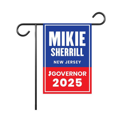 Mikie Sherrill For New Jersey Governor 2025 Garden Flag, Double Sided, 2025 Governor Flag, Elections Flag, Race Red White & Blue Flag
