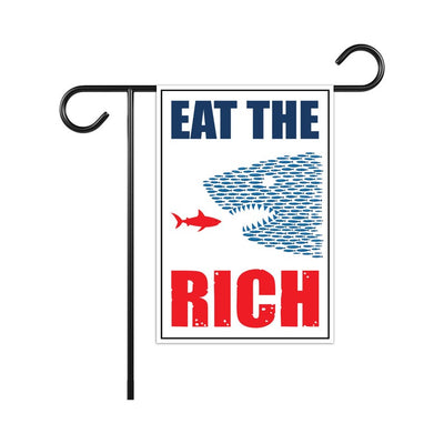 Eat the Rich, Tax The Rich Resist Protest Garden Flag, Double Sided, Resist Hate, Anti-Trump, Resist Racism Flag, Resist Fascism Flag