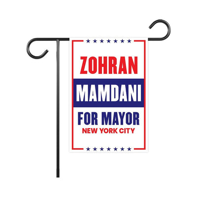 Zohran Mamdani For New York City Mayor Election 2025 Garden Flag, Double Sided, NYC’s Mayor, Race Red White & Blue Flag