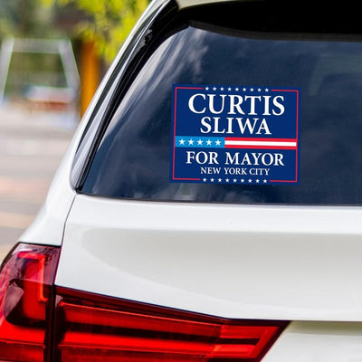 Curtis Sliwa 2025 Bumper Sticker, NYC Mayor Election, Political Campaign Vinyl Decal, Vote Mamdani, NYC Election Car Sticker, 6" x 4.5"