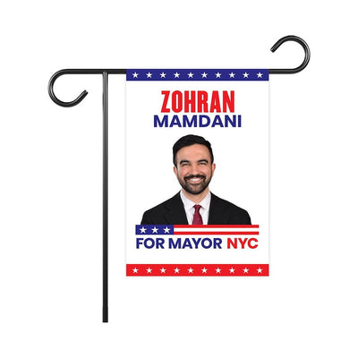 Zohran Mamdani For New York City Mayor Election 2025 Garden Flag, Double Sided, NYC’s Mayor, Race Red White & Blue Flag