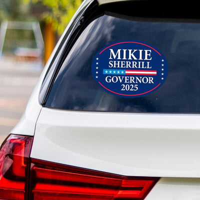 Mikie Sherrill For New Jersey Governor 2025 Vinyl Sticker, Vote Mikie Sherrill Decal, Governor Elections 2025 Bumper Sticker, 6" x 4.5"