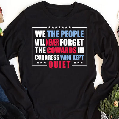 We The People Protest Long Sleeve Shirt, No King In America Anti-Trump Long Sleeve Shirt, Liberal Feminist Activist Long Sleeve Shirt