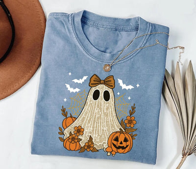 Boo In Boojee Shirt, Cute Lace Ghost Shirt, Halloween Boo Bow Tee
