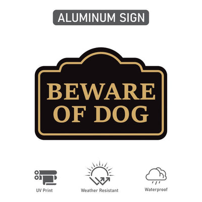 2 Pack Beware of Dog Yard Sign with 16" Stake, Rust-Free Aluminum Warning Sign, Home Security Not Responsible Lawn Sign, Outdoor Dog Alert