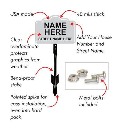 3 Pack Please Leave Packages at Side Door Yard Sign with 16" Stake, Aluminum Delivery Instruction Sign, Outdoor Parcel Drop Off Lawn Sign