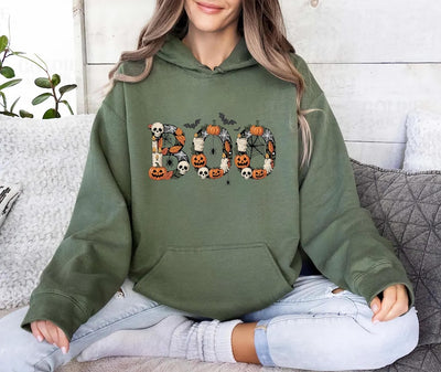Boo Hoodie, Halloween Fall Hoodie, Cute and Scary Ghost Hoodie, Spooky Season Unisex Hoodie