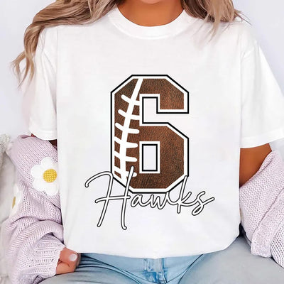 Custom Football Short Sleeve Shirt, Personalized Football Team Short Sleeve Shirt, Football Gift Tee, Football Fan Short Sleeve Shirt