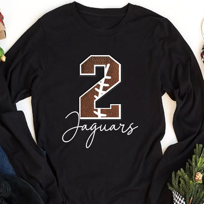 Custom Football Long Sleeve Shirt, Personalized Football Team Long Sleeve Shirt