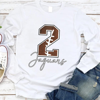 Custom Football Long Sleeve Shirt, Personalized Football Team Long Sleeve Shirt