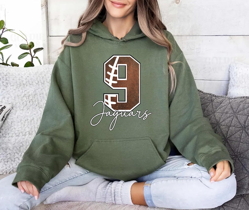 Custom Football Hoodie, Personalized Football Team Hoodie, Football Gift Hoodie, Football Fan Hoodie
