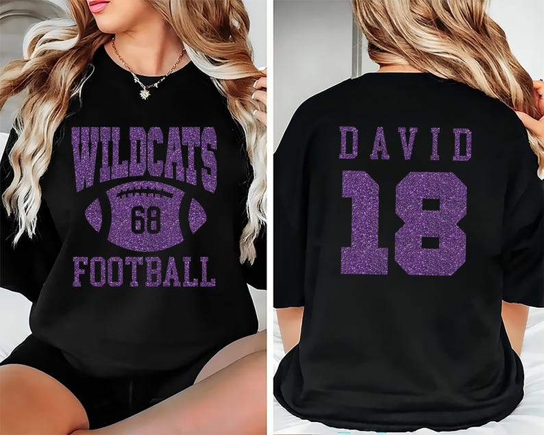 Custom Football Mascot Short Sleeve Shirt, Personalized Team Spirit Tee, Football Mom Short Sleeve Shirt, Customized Game Day Short Sleeve Shirt