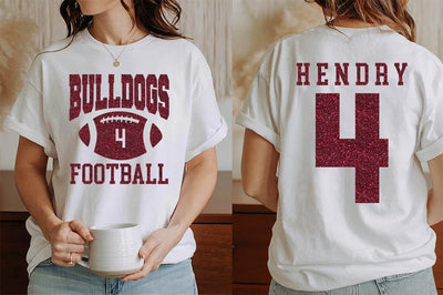 Custom Football Mascot Short Sleeve Shirt, Personalized Team Spirit Tee, Football Mom Short Sleeve Shirt, Customized Game Day Short Sleeve Shirt