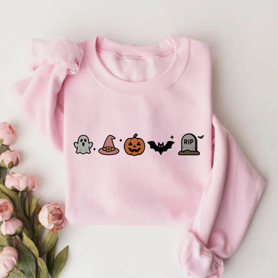 Cute Halloween Sweatshirt, Minimalist Halloween SweatShirt, Spooky Season SweatShirt, Fall Halloween SweatShirt