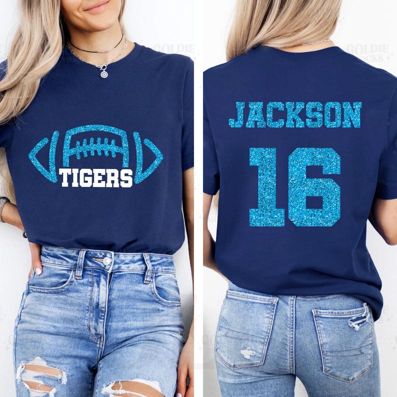 Custom Football Mascot Short Sleeve Shirt, Personalized Team Spirit Tee, Football Mom Short Sleeve Shirt, Customized Game Day Short Sleeve Shirt